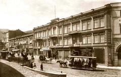 The Kavkaz Hotel exterior in 1900