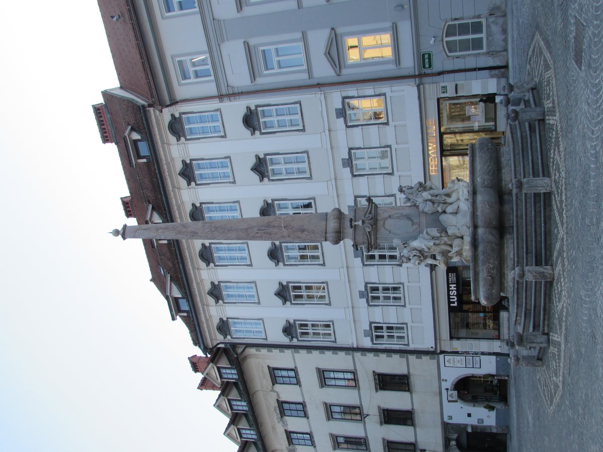 Three Carniolian Rivers fountain in Ljubljana