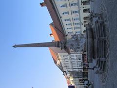 Three Carniolian Rivers fountain, also known as Robba fountain, in Ljubljana