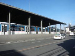 EDSA-Tramo Flyover and Malibay Bridge over Aurora Boulevard in Pasay City, Philippines with Taft Avenue MRT Station visible