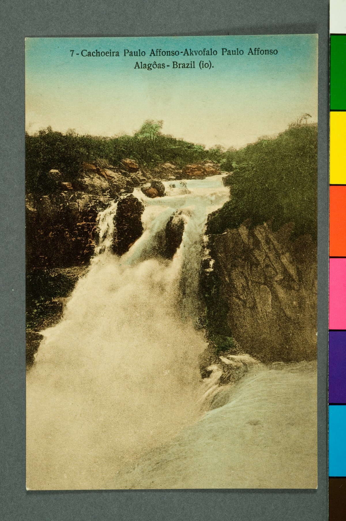 Cachoeira Paulo Afonso waterfall in Alagoas, Brazil