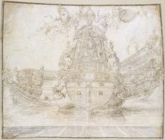Intricate decorative design for warship embellishment