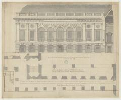 Architectural project drawing from Toulon, France, circa 1:73 scale
