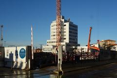 Construction works of Marengo metro station on boulevard de Marengo in Toulouse, November 2024