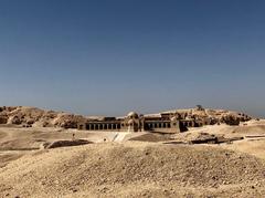 Archaeologists' Abode at Deir al-Bahari archaeological site in Luxor Egypt