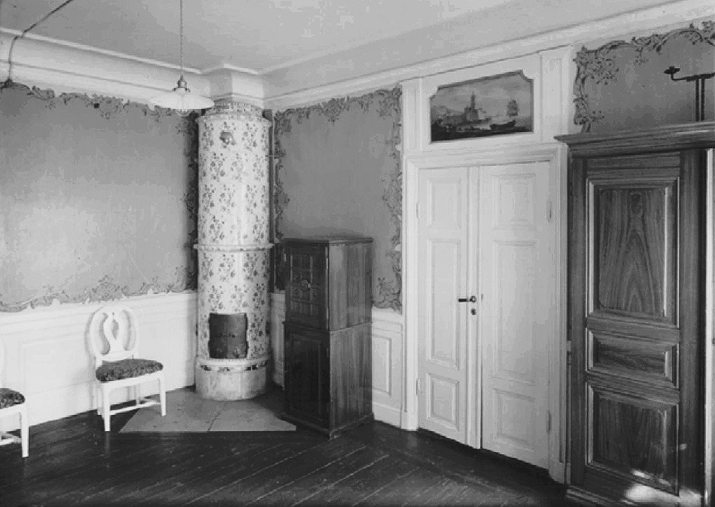 Kristineberg Blå kammaren first floor stairway view northeast 1930