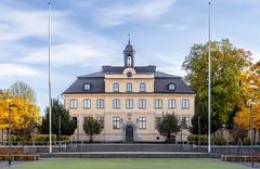 Kristineberg mansion main building north side exterior view in autumn