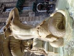 Detail of the right Triton at Fontana dell'Amenano in Catania