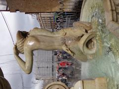 Close-up of Triton detail at Fontana dell'Amenano in Catania