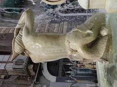 Close-up of the right Triton detail at Fontana dell'Amenano in Catania