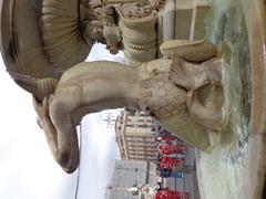 Close-up of left Triton detail at Fontana dell'Amenano in Catania
