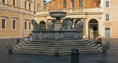 Fountain at Piazza Santa Maria in Trastevere Rome