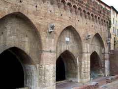 Historic Siena Fonte Branda fountain in Italy