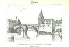 Illustration from 1844 edition of Revista pintoresca de las provincias Bascongadas showing scenic views and artistic decoration
