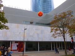 Paraninfo de la UPV-EHU building in Bilbao with modern architecture under clear blue sky