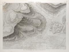 Topographic plan of the ruins and surroundings of Thebes Qurna