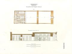 Lepsius expedition drawing of ancient Egyptian and Ethiopian monuments