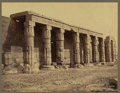 Temple de Karnak at Thebes Egypt ancient monumental columns and ruins