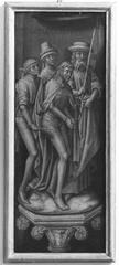 Ecce Homo painting by Rogier van der Weyden showing Jesus crowned with thorns and presented to the crowd