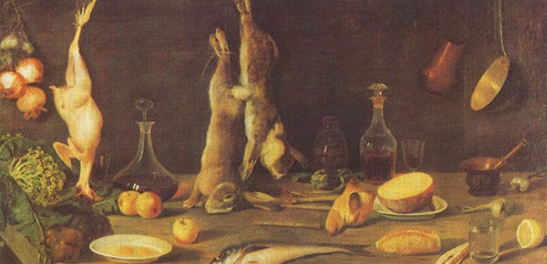 Still life painting of Llastres by Telesforo Fernández Cuevas