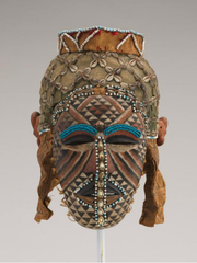 Kuba female ancestor mask Ngaady Mwaash from Democratic Republic of the Congo