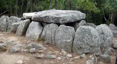 Dolmen of Cova d'en Daina prehistoric megalithic structure in Girona Catalonia