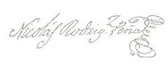 Signature of Nicolás Rodríguez Peña