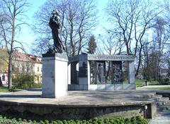 Monument to Jan Hus sculpted by František Bílek in Tábor