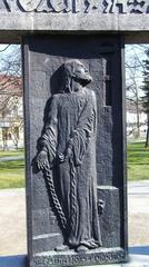 Monument of Jan Hus detail in Tabor