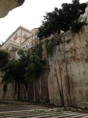 Ancient stone quarries Latomie dei Cappuccini in Siracusa Sicily
