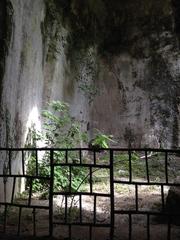 Ancient stone quarries Latomie dei Cappuccini in Siracusa Sicily