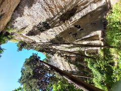 Ancient stone quarries Latomie dei Cappuccini in Syracuse Italy
