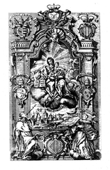 Engraving of the Constitutions of the Literary University of Valencia from 1733