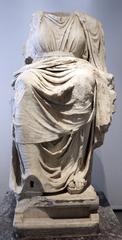 Temple of Cybele in Rome Italy marble sculpture of Magna Mater from 150 AD
