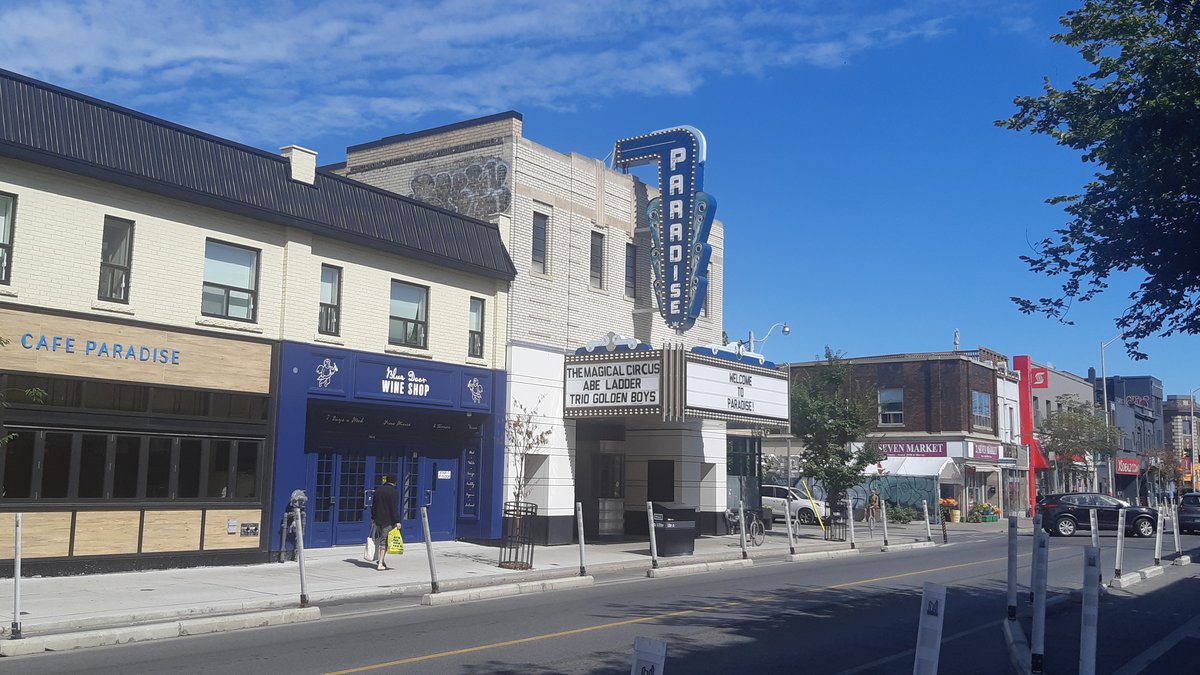 Exterior view of Paradise Theatre in Toronto