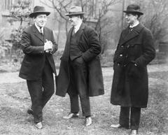 Republican politicians Michael Collins, Harry Boland, and Eamon de Valera at Mansion House 1919