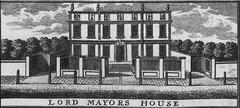 Lord Mayors House Dublin historic Mansion House illustration 1728