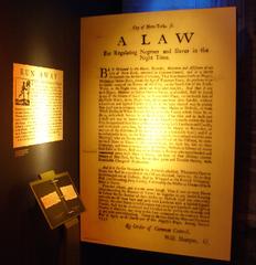 Historical law document titled 'A Law for Regulating Negro's & Slaves in the Night Time' from New York City