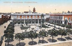 Photomechanical postcard of the President House in Habana