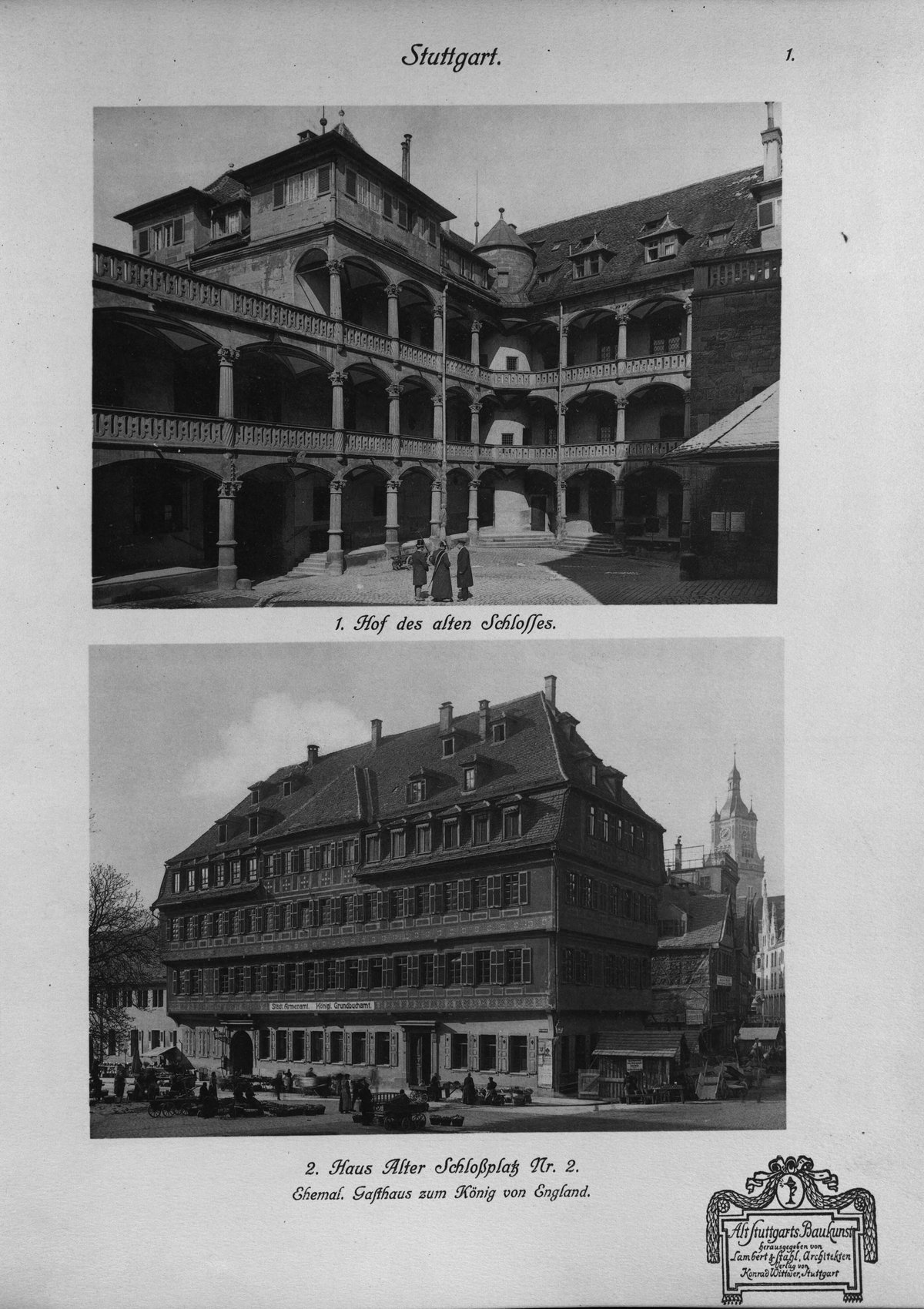 Historical architecture in Stuttgart from the book Alt-Stuttgarts Baukunst 1906