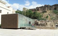 Exterior view of the Museum of the Roman Theater in Málaga with modern architectural design