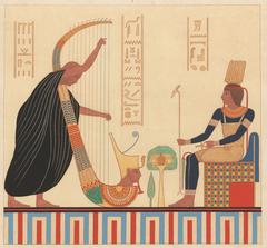 Illustration from Description de l’Égypte depicting ancient Egyptian archaeological findings