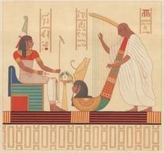 Illustration from Description de l’Égypte showing ancient Egyptian artifacts and monuments