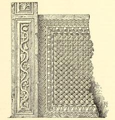 Autograph relief of a pluteus and small pilaster in San Clemente, Rome by Raffaele Cattaneo