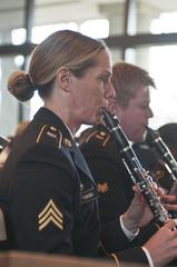 Georgia Army National Guard 116th Army Band performing holiday concert at Jimmy Carter Library and Museum atrium