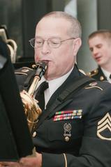 Georgia Army National Guard's 116th Army Band performing holiday music at Jimmy Carter Library and Museum