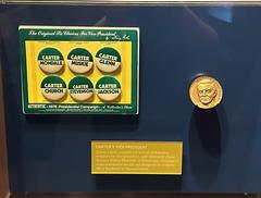 Jimmy Carter vice president pins and medal on display
