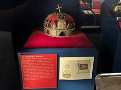 Replica of the Crown of St. Stephen displayed in the Jimmy Carter Library and Museum