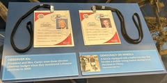 Election observer IDs of the Carters displayed in Jimmy Carter Library
