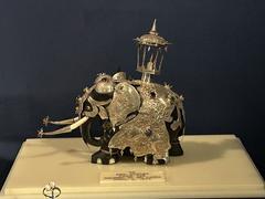 Ebony elephant sculpture displayed at Jimmy Carter Library and Museum